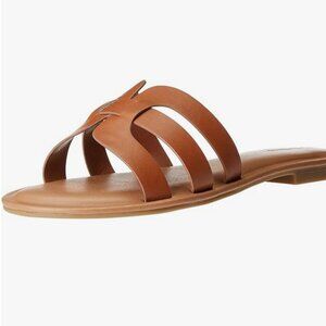 The Drop Monika Flat H-band Slide Sandal Flat Sandal, Size 8